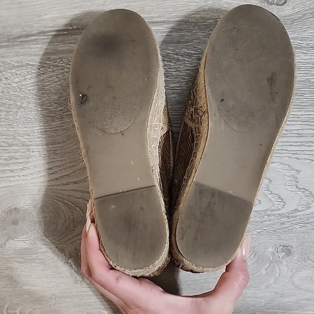 Steve Madden Gold Sequin Espadrilles